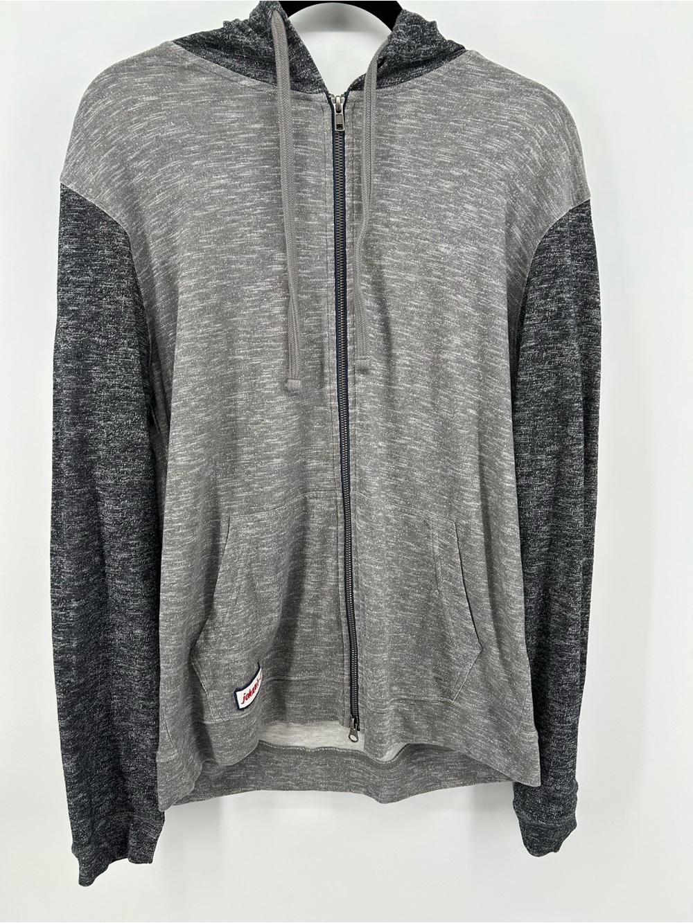 Johnni-O Two-Tone Gray Zip Hoodie Sweater